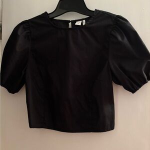 Simon - Twik Black Puff Sleeve Blouse